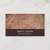 Donkerhout, timmerhout, timmerhout visitekaartje (Voorkant)
