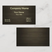 Donkerhout Visitekaartje (Voorkant / Achterkant)