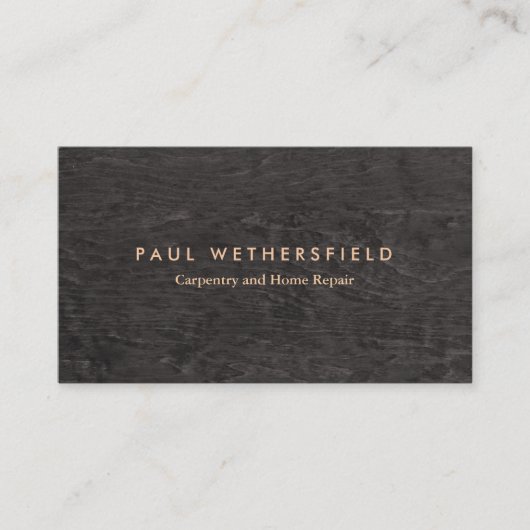 Donkerhoutkorrel, bijtende tapijtschelp visitekaartje (Voorkant)