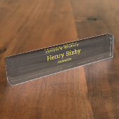 Donkerhoutkorrel Naambordje (Zijkant)