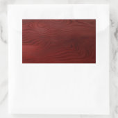 Donkerhoutkorrel Rechthoekige Sticker (Tas)