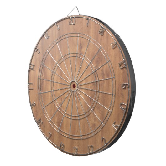 Donkerhoutpatroon Dartbord (Voorkant Rechts)