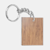Donkerhoutpatroon Sleutelhanger (Voorkant Links)