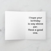 Donkerhuid jonge golfer Kaart (Binnen)