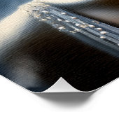 Donkerhuid vrouw glamour esthetisch perfect poster (Hoek)