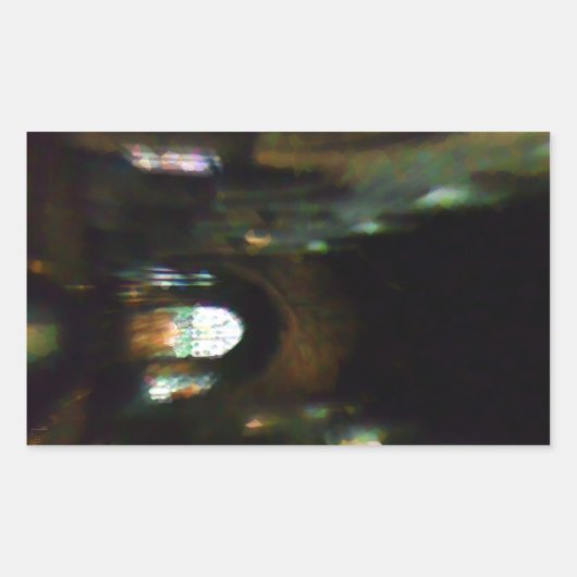 Donkerkerk Rechthoekige Sticker (Voorkant)