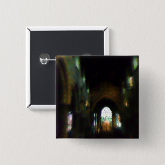 Donkerkerk Vierkante Button 5,1 Cm (Voorkant /achterkant)