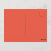 Donkerkleurig, droog roze, droog roze, briefkaart (Achterkant)