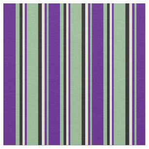 Donkerkleurig Zee groen, indigokleurig, beige en z Stof