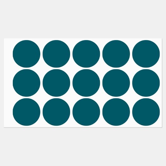 Donkerkleurige Blauwgroen effen kleurlabels Labels (Vel)