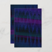 Donkerkleurige en mysterieuze kleurenblanco uitnod kaart (Voorkant / Achterkant)