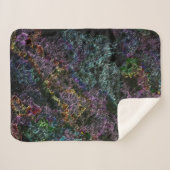 Donkerkleurige textuur, vernietigd of bijtend spon sherpa deken (Voorkant (horizontaal))