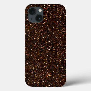 Donkerkoper Bronze Oranje glitter Case-Mate iPhone Case