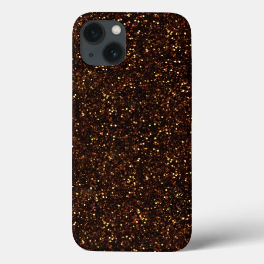 Donkerkoper Bronze Oranje glitter Case-Mate iPhone Case (Achterkant)
