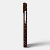 Donkerkoper Bronze Oranje glitter Case-Mate iPhone Case (Achterkant / Links)