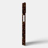 Donkerkoper Bronze Oranje glitter Case-Mate iPhone Case (Achterkant / Rechts)