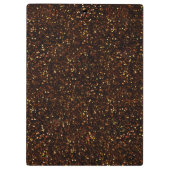 Donkerkoper Bronze Oranje glitter Klembord (Achterkant)