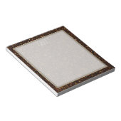 Donkerkoper Bronze Oranje glitter Notitieblok (Schuin)