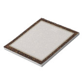 Donkerkoper Bronze Oranje glitter Notitieblok (Linkerzijde)