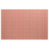 Donkerkoraal - Victoriaans Fleur de Lys Fabric Stof (Yard (91,4 cm))