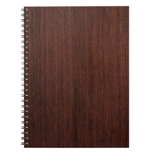 Donkermarkanhout, glad notitieboek (Voorkant)