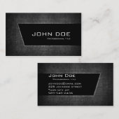 Donkermetaal Visitekaartje (Voorkant / Achterkant)