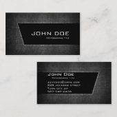 Donkermetaal Visitekaartje (Voorkant / Achterkant)