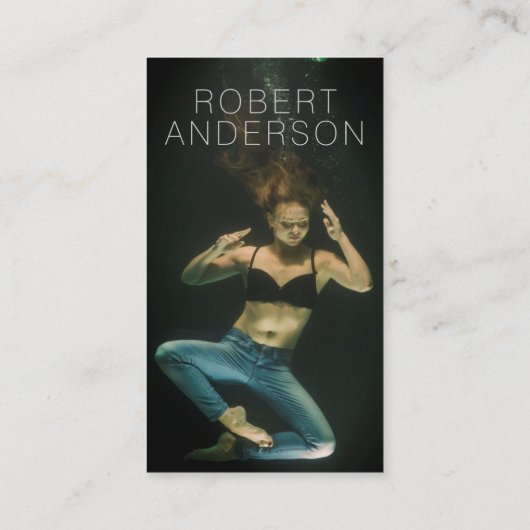 Donkermodern fotoVisitekaartje voor fotografen Visitekaartje (Achterkant)