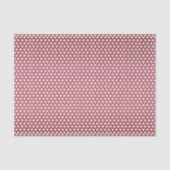 Donkermosterd Roos en witte pooldots Tissuepapier (Voorkant)