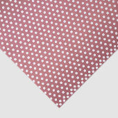 Donkermosterd Roos en witte pooldots Tissuepapier (Detail)