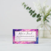 Donkernachtgradiënt galaxy glanzend Zodiac Starry  Aanbevelingskaartje (Staand voorkant)