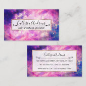 Donkernachtgradiënt galaxy glanzend Zodiac Starry  Visitekaartje (Voorkant / Achterkant)