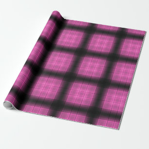 donkerneonpijlen schaduwen plat houtsroze vierkant cadeaupapier