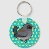 Donkerogige Junco (grijskop) Sleutelhanger (Achterkant)