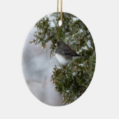 Donkerogige Junco | Keramisch Ornament (Rechts)