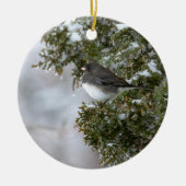 Donkerogige Junco | Keramisch Ornament (Voorkant)
