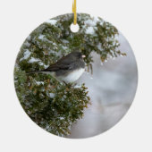 Donkerogige Junco | Keramisch Ornament (Achterkant)