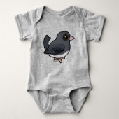 Donkerogige Junco (leisteenkleurig) Romper (Voorkant)