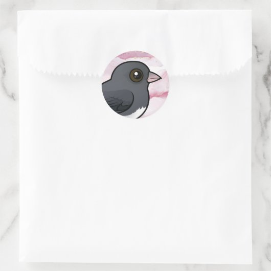 Donkerogige Junco (leisteenkleurig) Ronde Sticker (Tas)