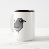 Donkerogige Junco (met rode rug) Tweekleurige Koffiemok (Voorkant links)