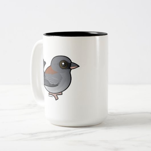 Donkerogige Junco (met rode rug) Tweekleurige Koffiemok (Voorkant links)