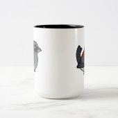 Donkerogige Junco (met rode rug) Tweekleurige Koffiemok (Center)