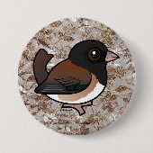 Donkerogige Junco (Oregon) Ronde Button 7,6 Cm (Voorkant)