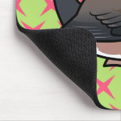 Donkerogige Junco (roze) Muismat (Hoek)