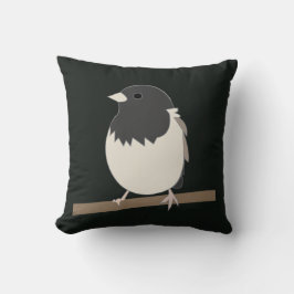 Donkerogige Junco Vogelkunst Kussen