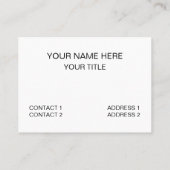 Donkerogige Junco Vogelkunst Visitekaartje (Achterkant)