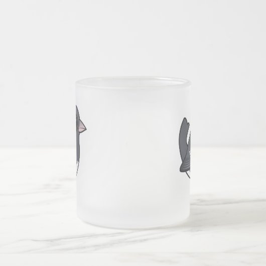 Donkerogige Junco (witvleugelig) Matglas Koffiemok (Center)