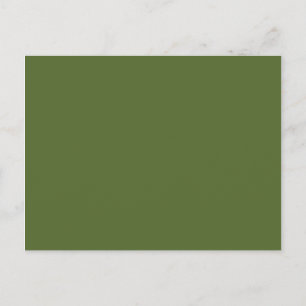 Donkerolive Green Blank Briefkaart