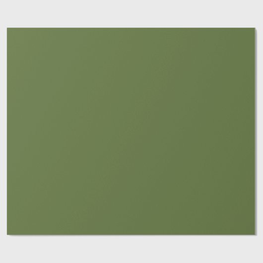 Donkerolive Green Cadeaupapier (Vlak)