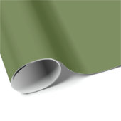 Donkerolive Green Cadeaupapier (Rol Hoek)